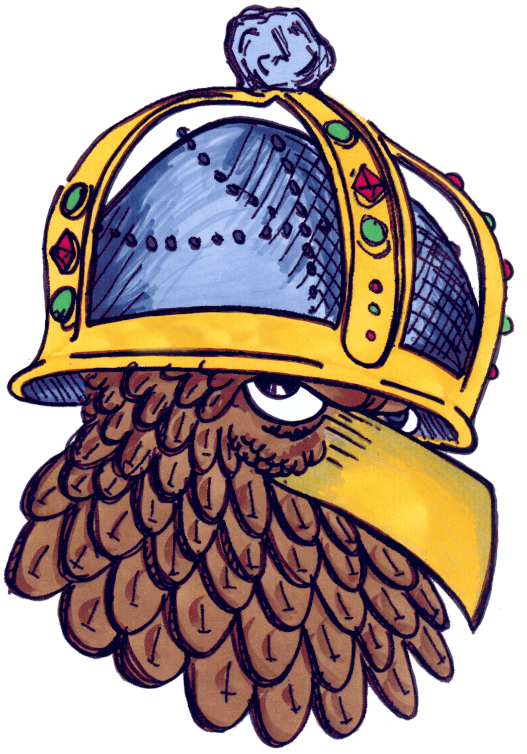 Der Komikadler des Jägerzuges